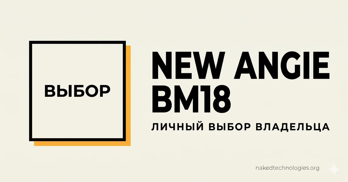 Личный выбор New Angie BM18 — обложка статьи Нейкед