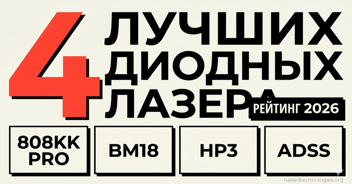 Рейтинг 4 лучших диодных лазеров для салона 2026 — Нейкед