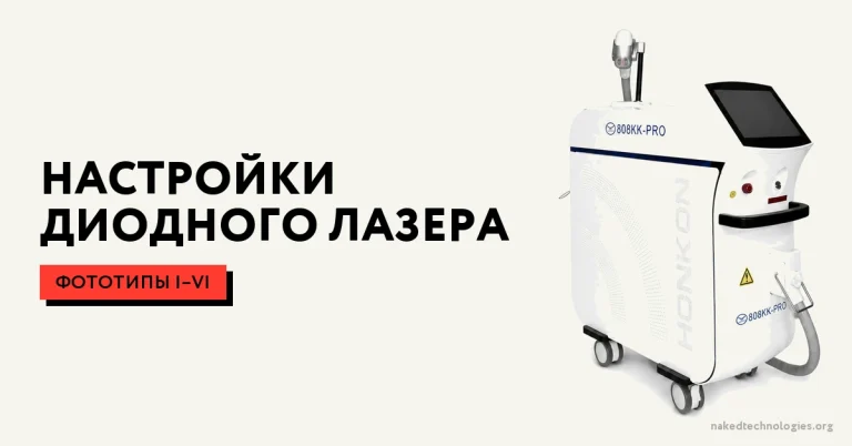 Настройки диодного лазера: параметры по фототипам и зонам — гид 2026